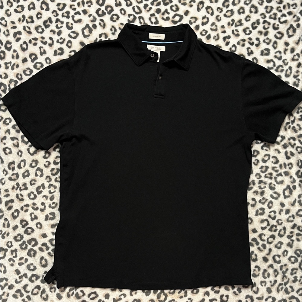 Madison Men's Classic Black Polo